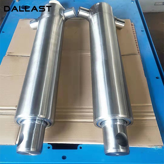 2 Cilindres hidràulics d'acer inoxidable etapa